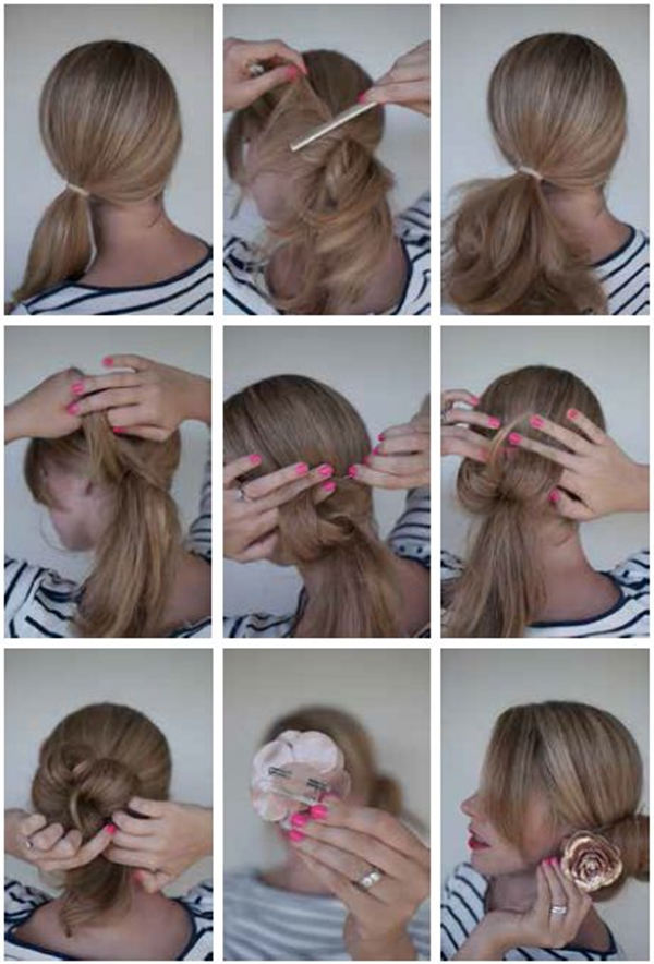 Steps To Make A Beautiful Hair Bun Picture Guides Steps 60