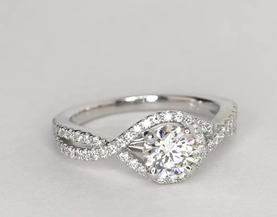 White diamond engagement rings conquest