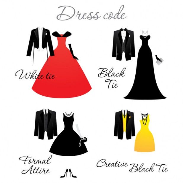 Dress Code on Wedding Invitations EverAfterGuide
