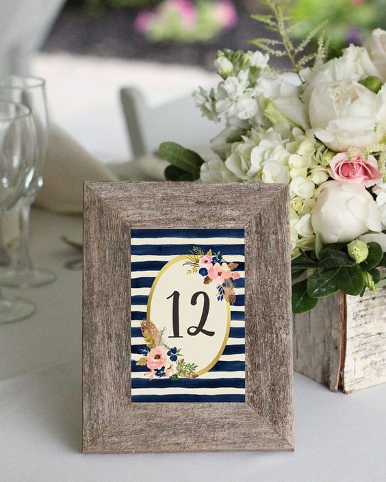 35 Most Appealing Wedding Table Number Ideas - EverAfterGuide