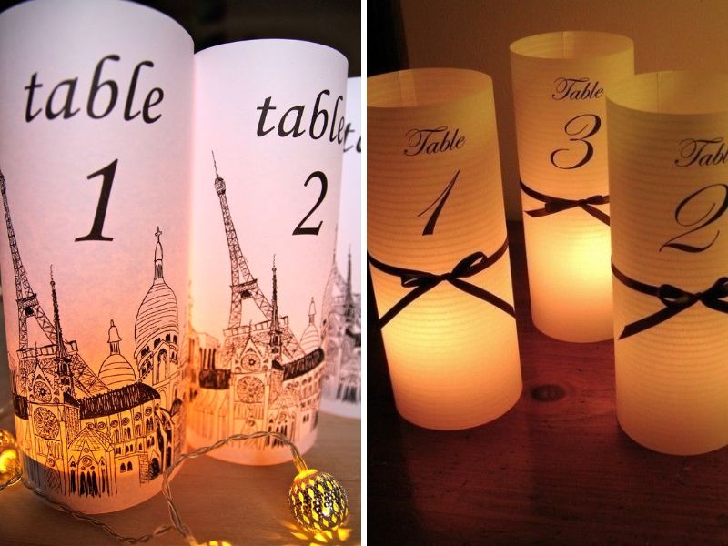 Wedding Table Numbers Romantic Decoration Landmark Venues Wedding Table Numbers Dove Photography