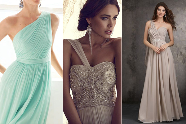 How to Accessorize: Jewellery for One Shoulder Dresses - EverAfterGuide