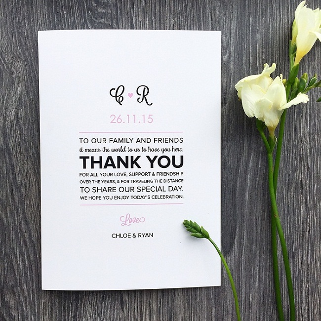 Wedding Program Thank You Message Everafterguide 4806